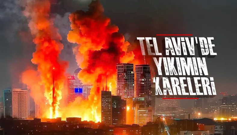 İran'ın füze saldırıları sonrası Tel Aviv'deki yıkım görüntülendi