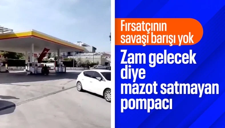 İzmir'de zam geleceği i&ccedil;in istasyonda akaryakıt satılmadığı iddiası