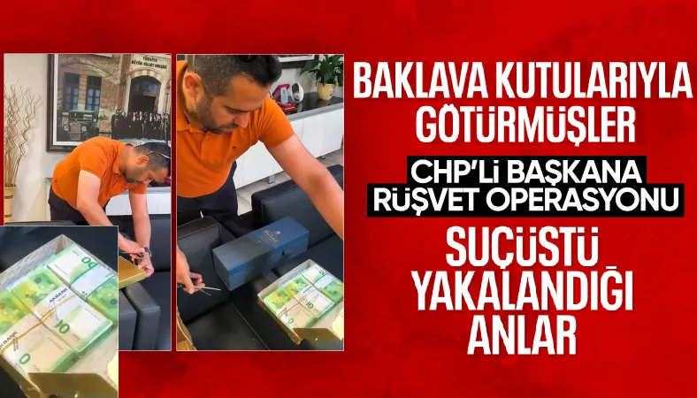Manavgat Belediyesi'ne yolsuzluk operasyonu: Baklava kutusunda rüşvet alırken yakalandı