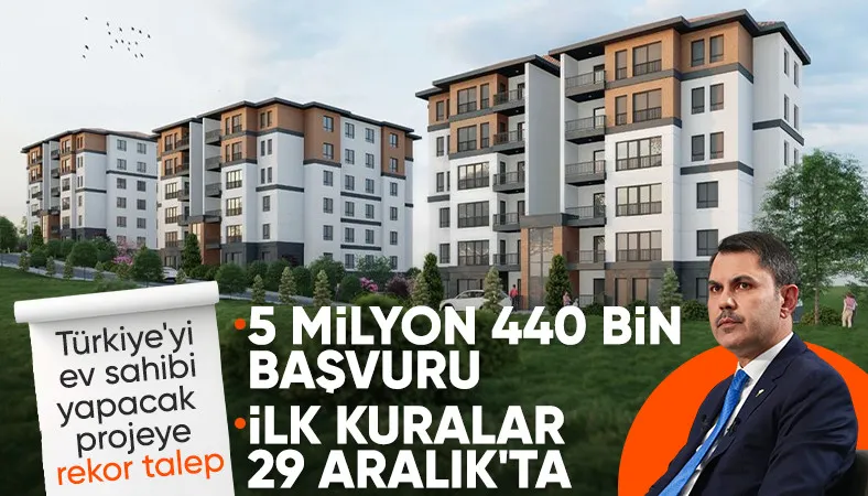 Murat Kurum: 500 bin konut projesi için ilk kuraları 29 Aralık’ta çekeceğiz