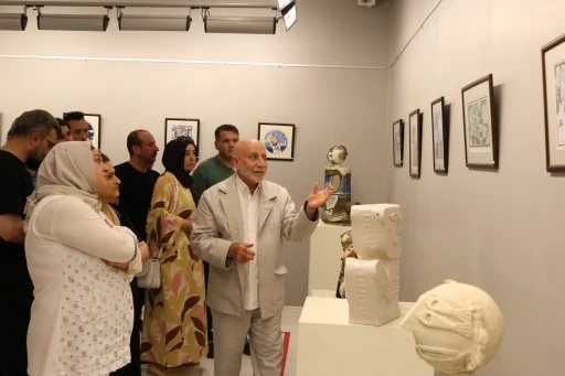 RESİM VE SERAMİK SANATÇISI MUHAMMET ALİYEV SANKO SANAT GALERİSİNDE SERGİ AÇTI