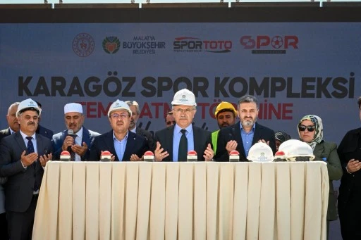 TOKİ Karag&ouml;z Spor Kompleksi&rsquo;nin Temel Atma T&ouml;reni Yapıldı BEŞ TANE B&Uuml;Y&Uuml;K SPOR KOMPLEKSİ YAPIYORUZ