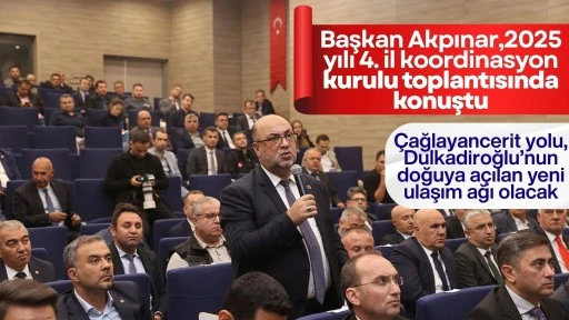 BAŞKAN AKPINAR, 2025 YILI 4. İL KOORDİNASYON KURULU TOPLANTISINDA KONUŞTU