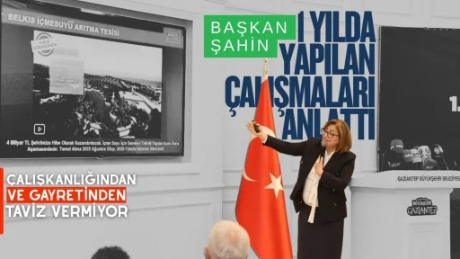 BAŞKAN ŞAHİN 1 YILDA YAPILAN ÇALIŞMALARI ANLATTI