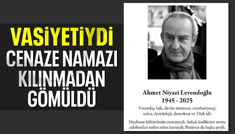 Oyuncu Ahmet Levendoğlu son yolculuğuna uğurlandı