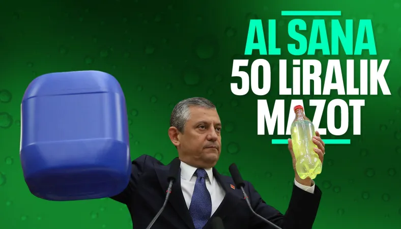 Özgür Özel, mazot hesabı yaptı: Al sana 50 liralık mazot