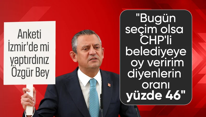 Özgür Özel: Oy ortalamamız yüzde 46'ya gelmiş durumda