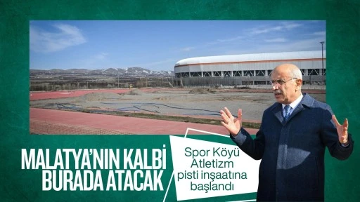Spor K&ouml;y&uuml; Atletizm Pisti İnşaatına Başlandı