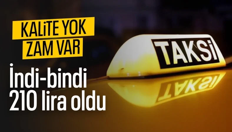 Taksilerde yeni indi-bin tarife &uuml;creti belli oldu