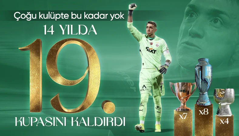 Tarihe geçti! Fernando Muslera, kupalara bir yenisini ekledi