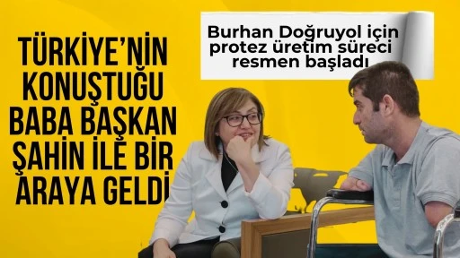 T&uuml;rkiye'nin konuştuğu baba, Başkan Şahin ile bir araya geldi