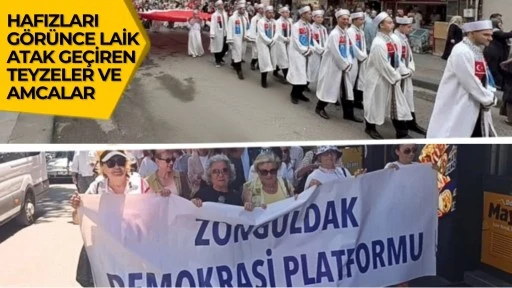 Zonguldak'ta hafızlık icazet programına 'laiklik' adı altında protesto