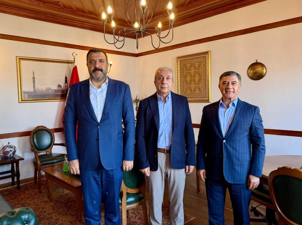 Mustafa Fidan ve Engin Yeşil’den Mehmet Mehdi Eker’e Ziyaret